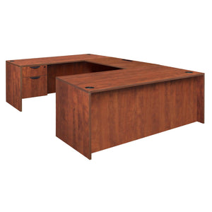 Legacy Collection 71" Single Pedestal U-Desk