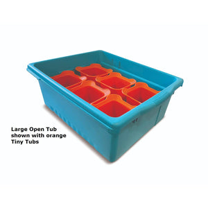 Small Book Browser Cart with Deluxe Tub Pack