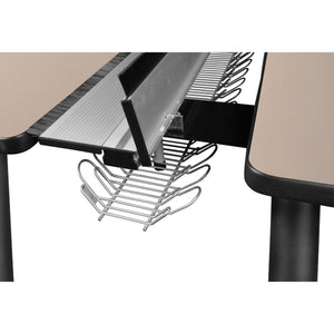 Kee 120" x 58" Double Benching System with Privacy Divider