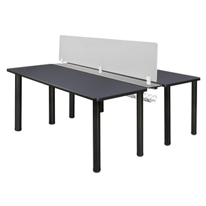 Kee 60" x 58" Benching Station with Privacy Divider