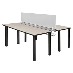 Kee 60" x 58" Benching Station with Privacy Divider