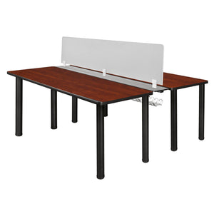 Kee 66" x 58" Benching Station with Privacy Divider