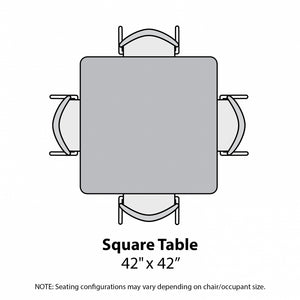 MG Series Adjustable Height Activity Table with Dry Erase Laminate Markerboard Top, 42" x 42" Square