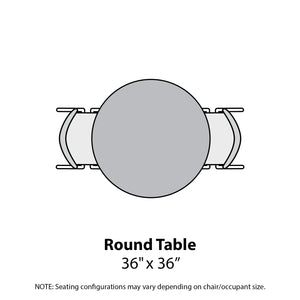 MG Series Adjustable Height Activity Table, 36" Round