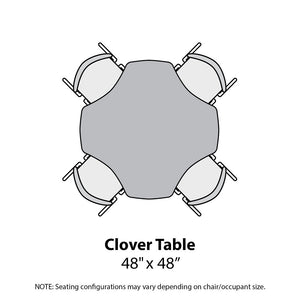 Apex Adjustable Height Collaborative Student Table, 48" Clover