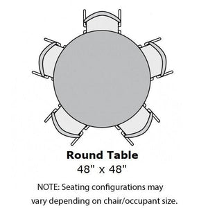MG Series Adjustable Height Activity Table with Dry Erase Laminate Markerboard Top, 48" Round
