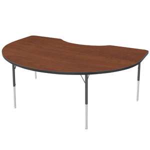 MG Series Adjustable Height Activity Table, 48" x 72" Kidney