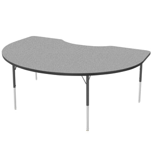 MG Series Adjustable Height Activity Table, 48" x 72" Kidney