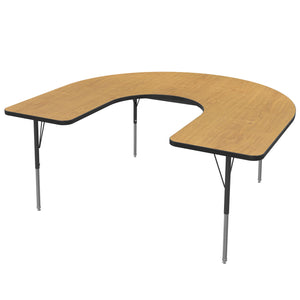 MG Series Adjustable Height Activity Table, 60" x 66" Horseshoe