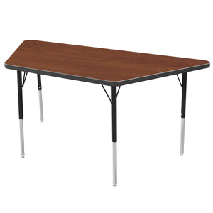 MG Series Adjustable Height Activity Table, 30" x 60" Trapezoid