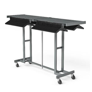 Mega Rak Hanger Stye Folding Coat Rack with Wire Grid Shelves