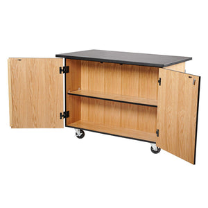 MSC Series Mobile Microscope Storage Cart with Dividers, Chem-Res Top