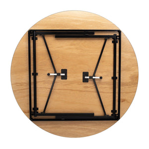 Max Seating Folding Table, 72" Round, Premium Plywood Core, High Pressure Laminate Top with PVC Edge Banding