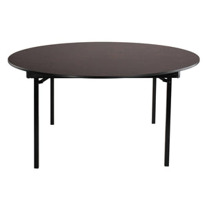 Max Seating Folding Table, 72" Round, Particleboard Core, High Pressure Laminate Top with T-Mold Edging