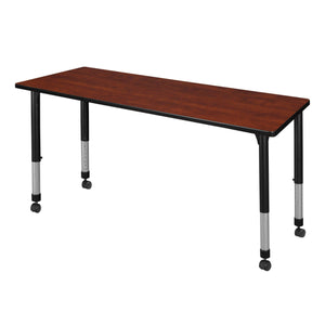 Kee 72" x 24" Rectangular Height Adjustable Mobile Classroom Activity Table