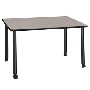 Kee 42" x 24" Post-Leg Mobile Training Table
