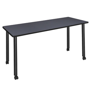 Kee 72" x 24" Post-Leg Mobile Training Table
