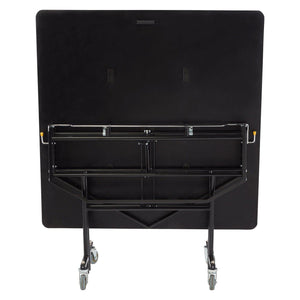 Mobile EasyFold Table, 60" Square, Plywood Core, Vinyl T-Mold Edge, Chrome Frame
