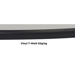 Mobile EasyFold Table, 48" Square, Plywood Core, Vinyl T-Mold Edge, Textured Black Frame