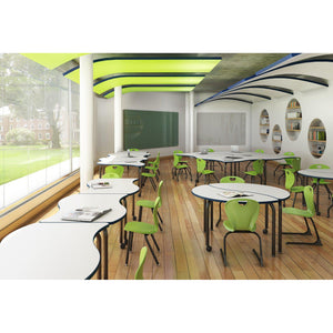 Method Collaborative Series Adjustable Height Tables, 19" 28" H, Rectangle Shape, 24" x 60"