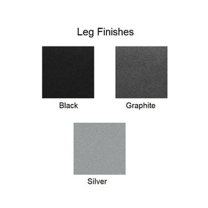 Muzo Tall Kite® Wave Standing Height Mobile Dry-Erase Flip-Top Folding/Nesting Table, Rectangle, 59" W x 34" D