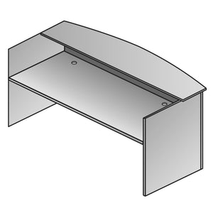 Napa Reception Desk Shell, 71" x 36" x 42" H