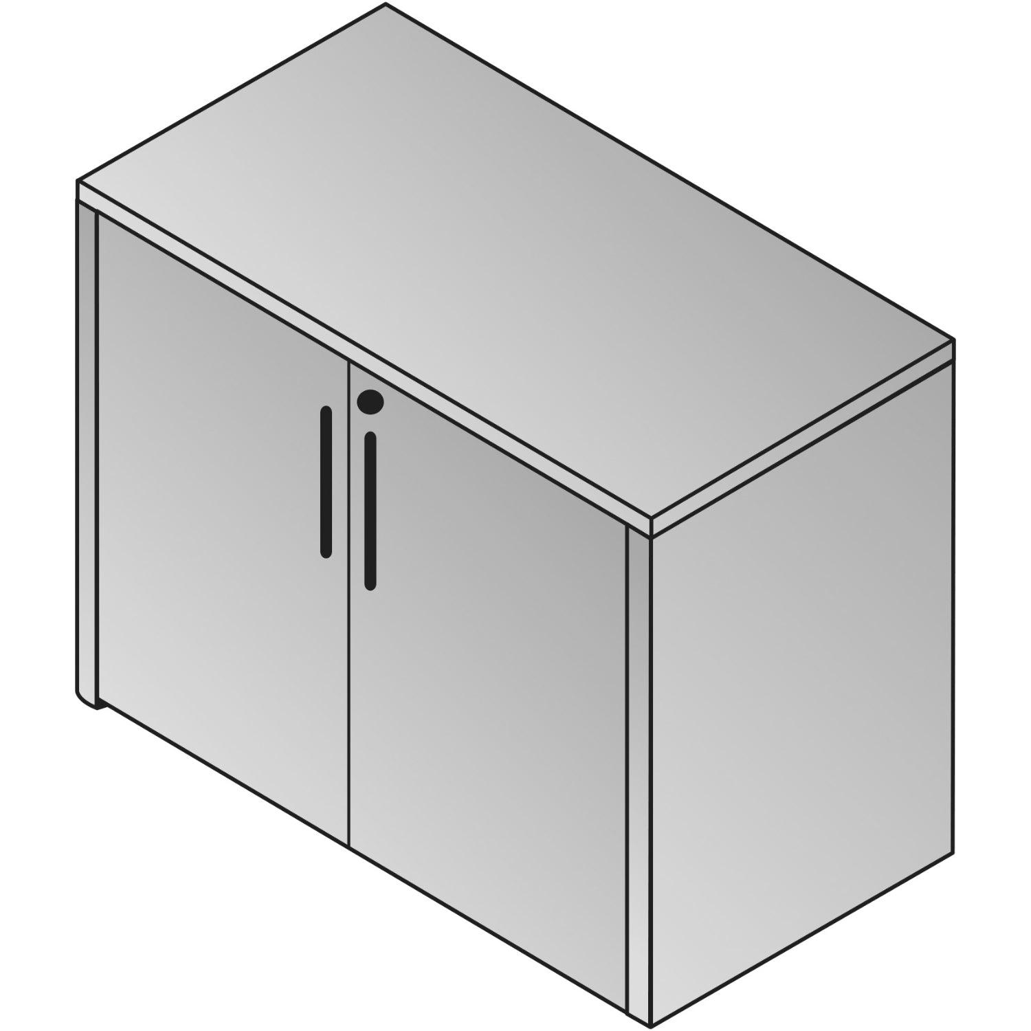 "Napa White" 2-Door Storage Cabinet, 36" x 22"