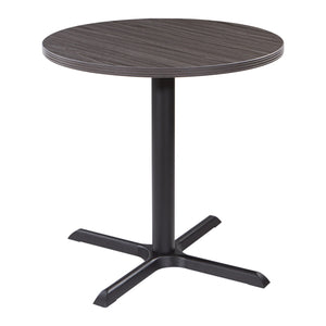 Napa 30" Round Table with Black Metal Base, 29" H