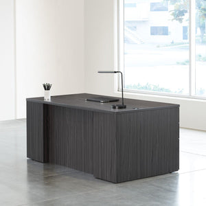 Napa StepFront Double Pedestal Desk, 71” x 36” x 29" H