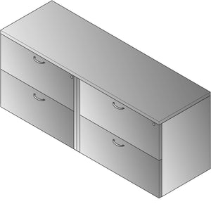 Napa Double Lateral File Credenza, 71" x 23" x 29" H