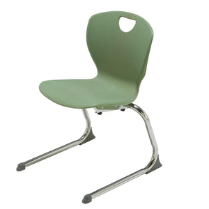Ovation Cantilever Stacking Student Chair with Extra Large Shell, 18" Seat Height