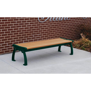 Frog Furnishings Heritage Resinwood Backless Outdoor Bench, 6 Ft. Long
