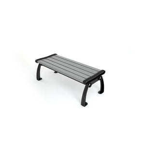 Frog Furnishings Heritage Resinwood Backless Outdoor Bench, 4 Ft. Long