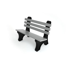 Frog Furnishings Comfort Park Avenue Resinwood Outdoor Bench, 4 Ft. Long