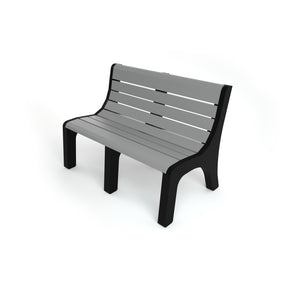 Frog Furnishings Newport Resinwood Outdoor Bench, 4 Ft. Long