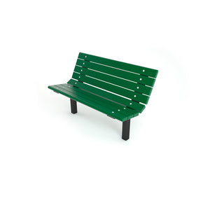 Frog Furnishings Contour Resinwood Outdoor Bench, 4 Ft. Long