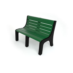 Frog Furnishings Newport Resinwood Outdoor Bench, 4 Ft. Long