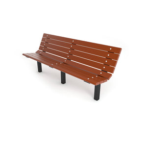 Frog Furnishings Contour Resinwood Outdoor Bench, 6 Ft. Long