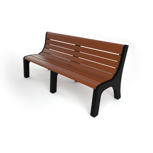 Frog Furnishings Newport Resinwood Outdoor Bench, 6 Ft. Long