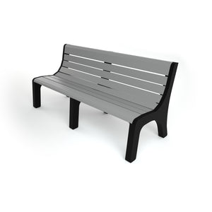 Frog Furnishings Newport Resinwood Outdoor Bench, 6 Ft. Long
