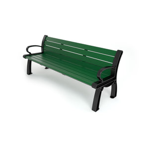 Frog Furnishings Heritage Resinwood Outdoor Bench, 5 Ft. Long
