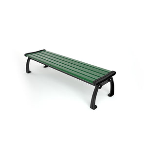 Frog Furnishings Heritage Resinwood Backless Outdoor Bench, 6 Ft. Long
