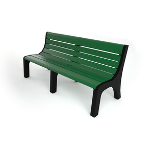 Frog Furnishings Newport Resinwood Outdoor Bench, 6 Ft. Long