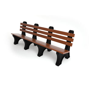 Frog Furnishings Comfort Park Avenue Resinwood Outdoor Bench, 8Ft. Long