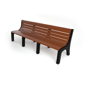 Frog Furnishings Newport Resinwood Outdoor Bench, 8 Ft. Long