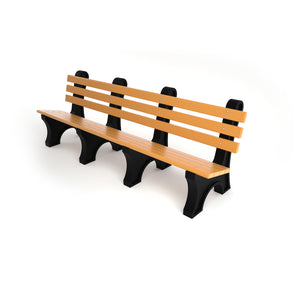 Frog Furnishings Comfort Park Avenue Resinwood Outdoor Bench, 8Ft. Long