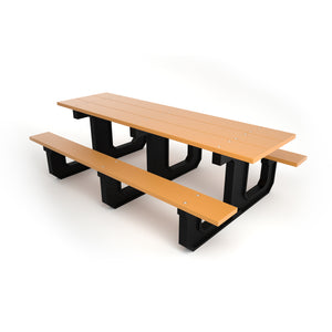 Frog Furnishings Park Place Resinwood Outdoor Picnic Table, 8 Ft. Long