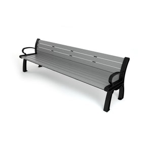 Frog Furnishings Heritage Resinwood Outdoor Bench, 8 Ft. Long