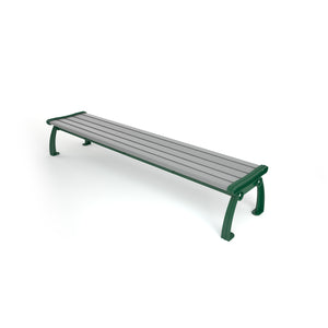 Frog Furnishings Heritage Resinwood Backless Outdoor Bench, 8 Ft. Long