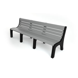 Frog Furnishings Newport Resinwood Outdoor Bench, 8 Ft. Long